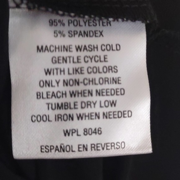 Charter Club Knit Cap Sleeve Crossover Dress Black Large - Picture 9 of 10